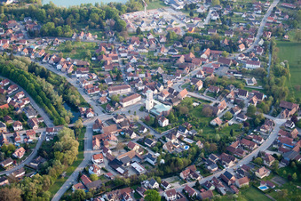 Offendorf in the state Bas-Rhin, France seen from above