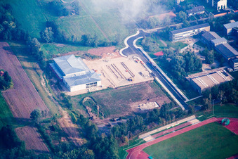 School and sports center in Kandel in the state Rhineland-Palatinate, Germany