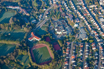 Dahn in the state Rhineland-Palatinate, Germany from the plane