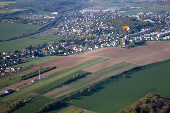 Aerial view of Saint-Avold in the state Moselle, France