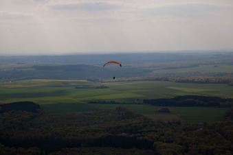 Aerial photograpy of Escherange in the state Moselle, France