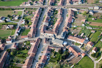Aerial photograpy of Charency-Vezin in the state Meurthe et Moselle, France