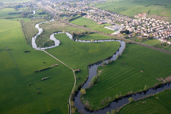 Loops of the River Chiers in Blagny in the state Ardennes, France