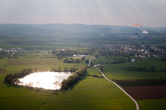 Aerial photograpy of Brévilly in the state Ardennes, France