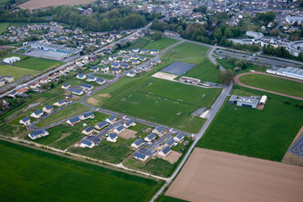 Aerial view of La Moncelle in the state Ardennes, France