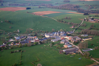 Aerial photograpy of L'Échelle in the state Ardennes, France