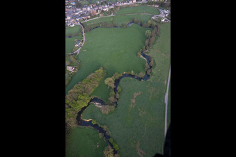 Aerial photograpy of Origny-en-Thiérache in the state Aisne, France