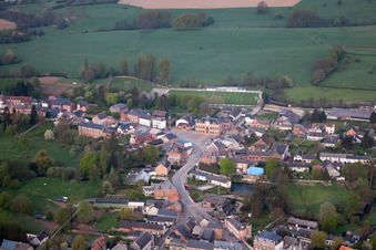 Origny-en-Thiérache in the state Aisne, France from above