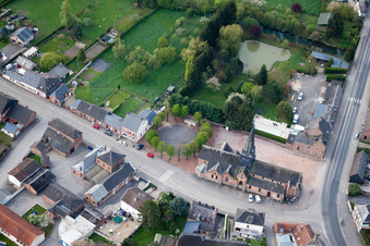 Aerial photograpy of Étréaupont in the state Aisne, France
