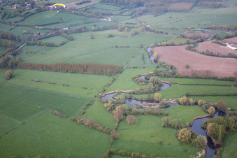 Étréaupont in the state Aisne, France out of the air