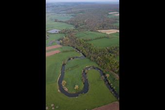Aerial photograpy of Oise in Sorbais in the state Aisne, France