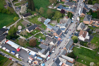 Marly-Gomont in the state Aisne, France from above