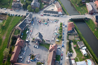 Vendhuile in the state Aisne, France seen from above