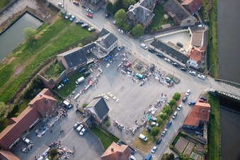 Vendhuile in the state Aisne, France from the plane