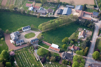 Aerial photograpy of Hendecourt-lès-Ransart in the state Pas de Calais, France
