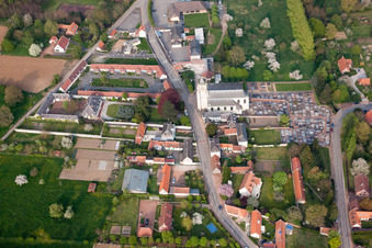 Rivière in the state Pas de Calais, France from above