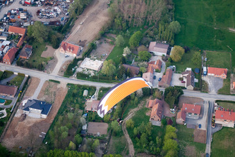 Aerial view of Audincthun in the state Pas de Calais, France