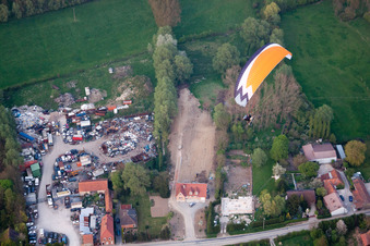 Aerial photograpy of Audincthun in the state Pas de Calais, France