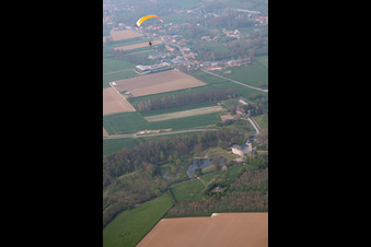 Aerial photograpy of Saint-Martin-d'Hardinghem in the state Pas de Calais, France