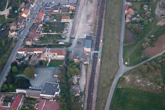 Aerial photograpy of Rinxent in the state Pas de Calais, France