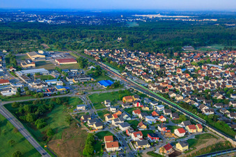 New development area Musikerviertel in Ötigheim in the state Baden-Wuerttemberg, Germany