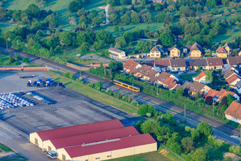 Industrial Estate Industriestr in Ötigheim in the state Baden-Wuerttemberg, Germany