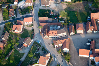 Munchhausen in the state Bas-Rhin, France from a drone
