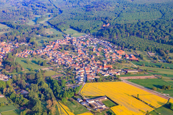 Village view north of the Lauter in Scheibenhardt in the state Rhineland-Palatinate, Germany