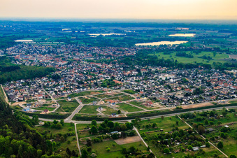 Vogelring new development area in Jockgrim in the state Rhineland-Palatinate, Germany
