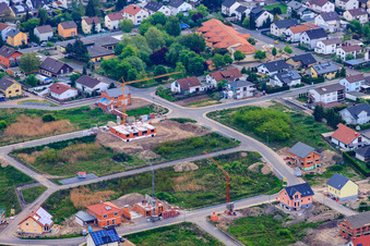 New development area Amselweg in Jockgrim in the state Rhineland-Palatinate, Germany