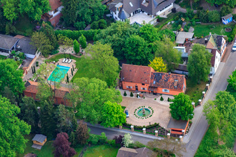 Aerial view of Villas at Parkring x Ziegelbergstr in Jockgrim in the state Rhineland-Palatinate, Germany