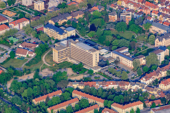 Deaconess Foundation Hospital Speyer and Deaconess Park in Speyer in the state Rhineland-Palatinate, Germany