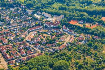 Blumenring residential area in Jockgrim in the state Rhineland-Palatinate, Germany
