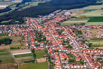 Gartenstraße and Luitpoldstr in Hatzenbühl in the state Rhineland-Palatinate, Germany