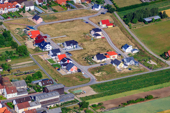 Bird's eye view of New development area in Tabakfeld in Hatzenbühl in the state Rhineland-Palatinate, Germany