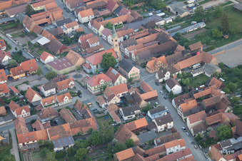 Oblique view of Erlenbach bei Kandel in the state Rhineland-Palatinate, Germany