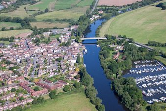 On the Severn in Earls Croome in the state England, Great Britain