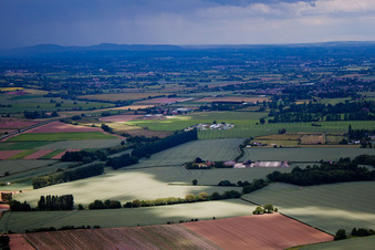 Back at camp just before the rain in Severn Stoke in the state England, Great Britain