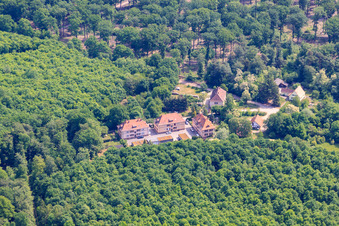 Aerial view of Residential development at Seufzerallee 4 in Scheibenhardt in the state Rhineland-Palatinate, Germany