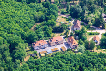 Aerial photograpy of Residential development at Seufzerallee 4 in Scheibenhardt in the state Rhineland-Palatinate, Germany