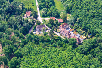 Residential development at Seufzerallee 4 in Scheibenhardt in the state Rhineland-Palatinate, Germany out of the air