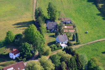 Oblique view of Ransbrunnerhof in Eppenbrunn in the state Rhineland-Palatinate, Germany