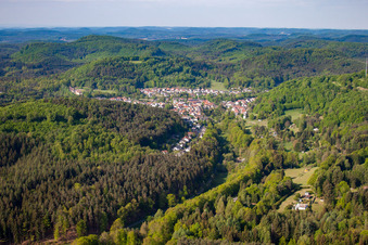 Aerial photograpy of District Hochstellerhof in Trulben in the state Rhineland-Palatinate, Germany