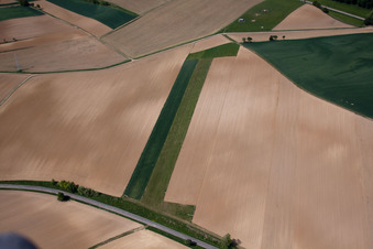 Aerial photograpy of UL-Platz in Salmbach in the state Bas-Rhin, France