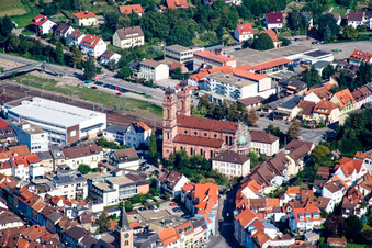 Church building of  Nepomuk in the village of in Eberbach in the state Baden-Wurttemberg