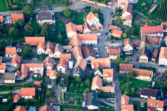 Kirchstr in the district Rechtenbach in Schweigen-Rechtenbach in the state Rhineland-Palatinate, Germany out of the air