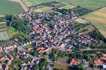 Village view in the district Weddersleben in Thale in the state Saxony-Anhalt, Germany