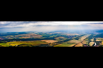 Panorama in the district Timmenrode in Blankenburg in the state Saxony-Anhalt, Germany