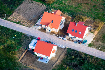 New development area in the east in the district Schaidt in Wörth am Rhein in the state Rhineland-Palatinate, Germany