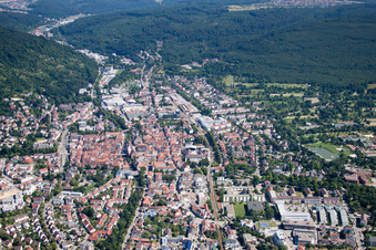Ettlingen in the state Baden-Wuerttemberg, Germany out of the air